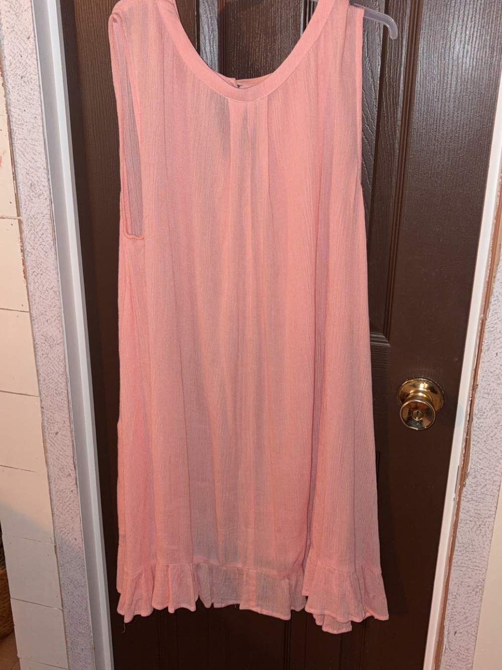 JODIFL Coral Pink Sleeveless Dress